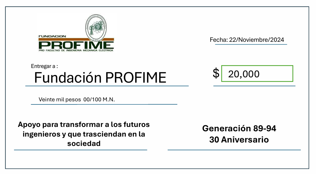 Cheque Generación 1989-1994
