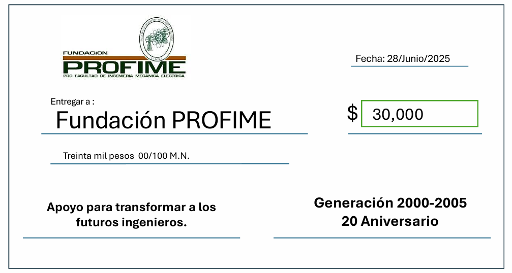 Entrega Generación 2000-2005